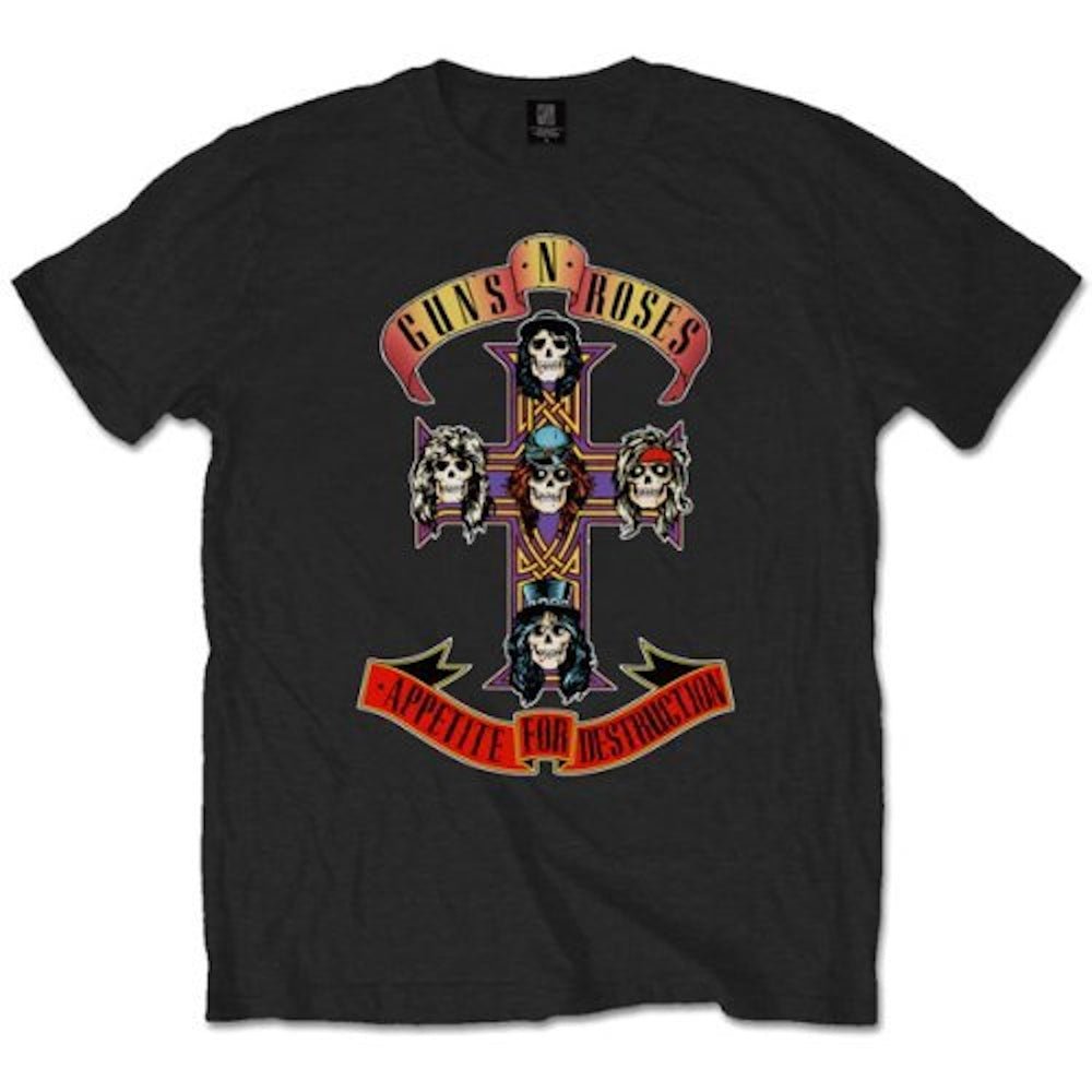 GUNS N ROSES ガンズアンドローゼズ (結成 40周年 ) - APPETITE FOR DESTRUCTION / Tシャツ / メンズ - PGS